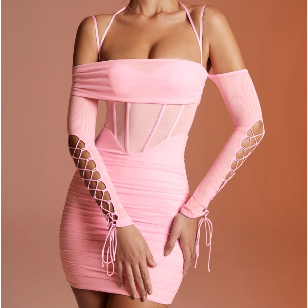Oh Polly pink mini dress